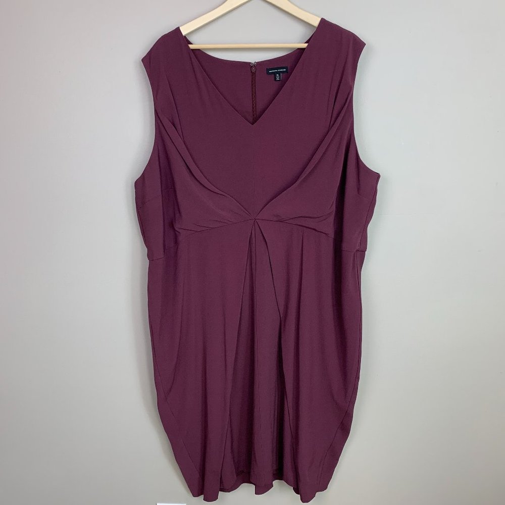 Universal Standard Burgundy Raven Sleeveless Sheath Dress - XL (26-28)